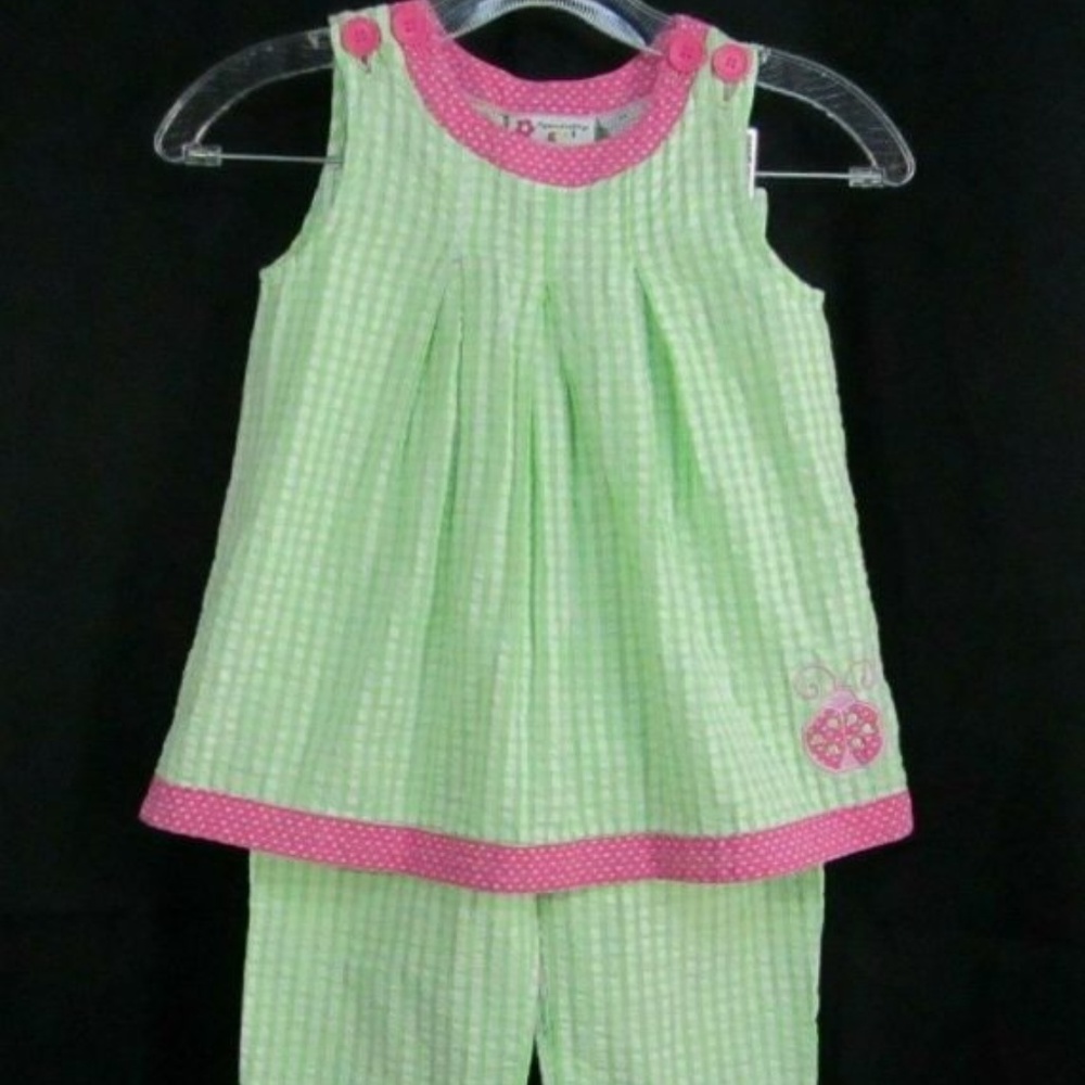 Specialty Girl Lady Bug Top And Capri Pants Check